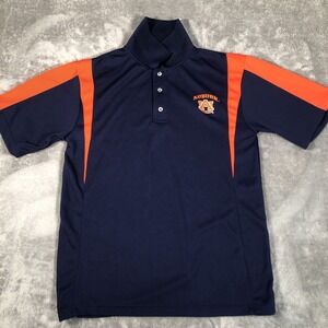 Auburn Tigers Polo Shirt Mens Small Blue Orange NCAA